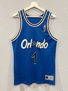 Vintage‎ Orlando Magic Penny Hardaway Champion Jersey Size 40 90s NBA